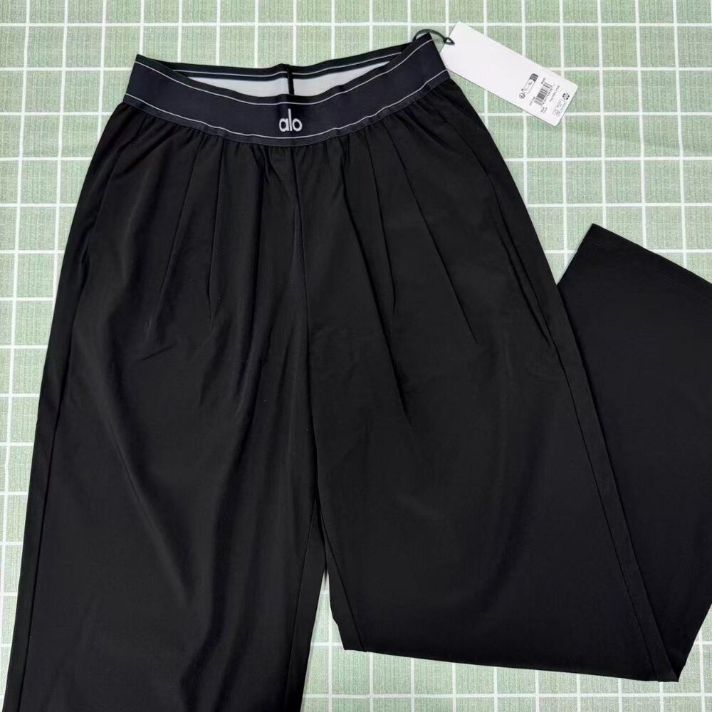 ALO Black Wide-Leg Yoga Pants（Regular）100% Authentic👖